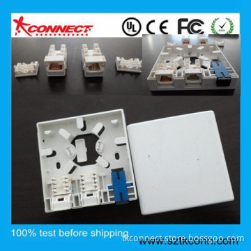 New Products 3 Port FTTH Fiber Optic Faceplate